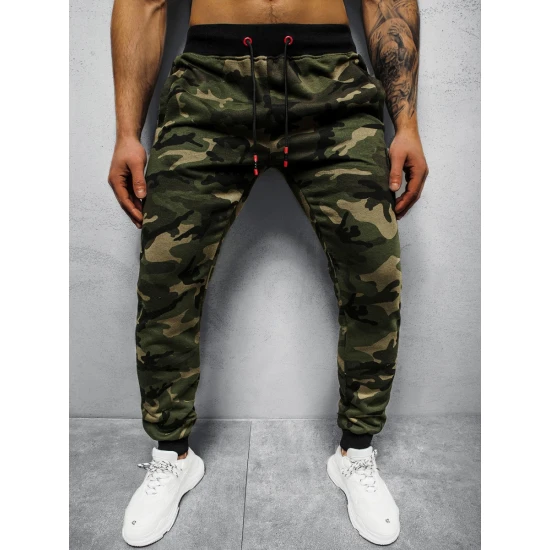 Vyriškos chaki kamufliažinės laisvalaikio kelnės Sigur JS/KZ15
