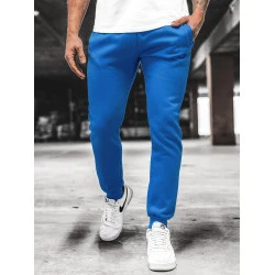 Vyriškos šviesiai mėlynos laisvalaikio kelnės Sergo