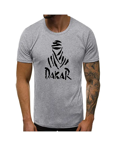 Pilki vyriški marškinėliai Dakar