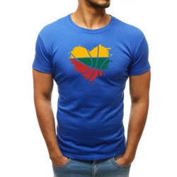 Šviesiai mėlyni vyriški marškinėliai Širdis