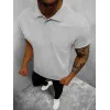 Vyriški šviesiai pilki polo marškinėliai Casual JS/8T80/2