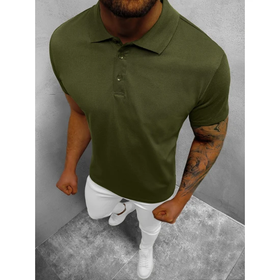 Vyriški chaki polo marškinėliai Casual JS/8T80/29