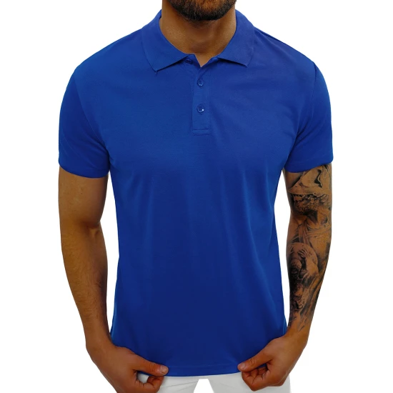 Vyriški mėlyni polo marškinėliai Casual JS/8T80/65