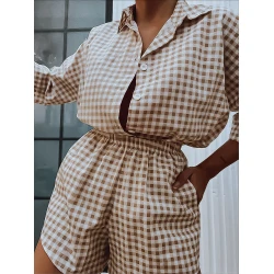 Moteriškas komplektas rudas Osam