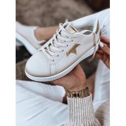 Moteriški balti su auksine detale  laisvalaikio batai Star
