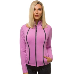 Moteriškas džemperis be gobtuvo šviesiai violetinės spalvos Lena