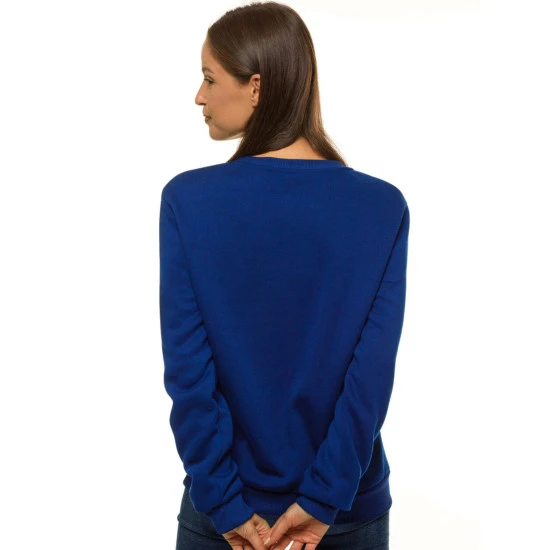 Tamsiai mėlynas moteriškas džemperis be gobtuvo No drama Llama JS/W01 Premium