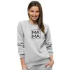 Moteriškas šviesiai pilkas džemperis MAMA JS/W01