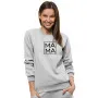 Женский светло-серый джемпер MAMA