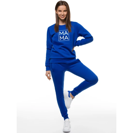 Moteriškas mėlynas džemperis MAMA JS/W01