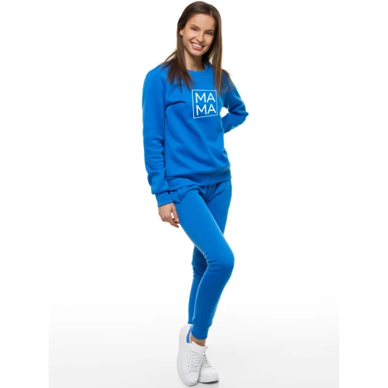Moteriškas šviesiai mėlynas džemperis MAMA JS/W01