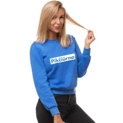Moteriškas mėlynas džemperis Pikčiūrna