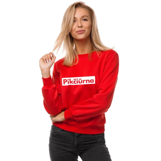 Moteriškas raudonas džemperis Pikčiūrna JS/W01