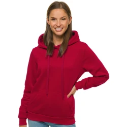 Bordo moteriškas džemperis su gobtuvu Molin