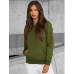 Chaki moteriškas džemperis su gobtuvu Molin