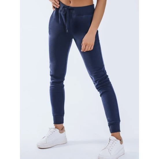 Moteriškos tamsiai mėlynos laisvalaikio kelnės Flor JS/CK01