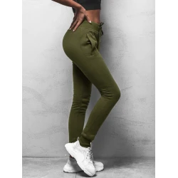 Moteriškos chaki laisvalaikio kelnės Flor