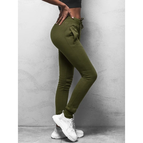 Moteriškos chaki laisvalaikio kelnės Flor JS/CK01