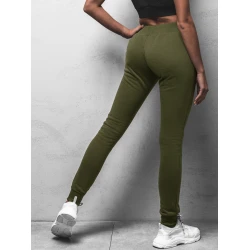 Moteriškos chaki laisvalaikio kelnės Flor