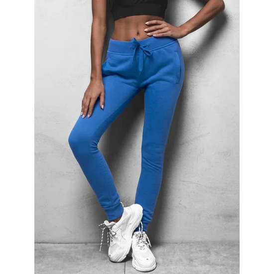 Moteriškos šviesiai mėlynos laisvalaikio kelnės Flor JS/CK01