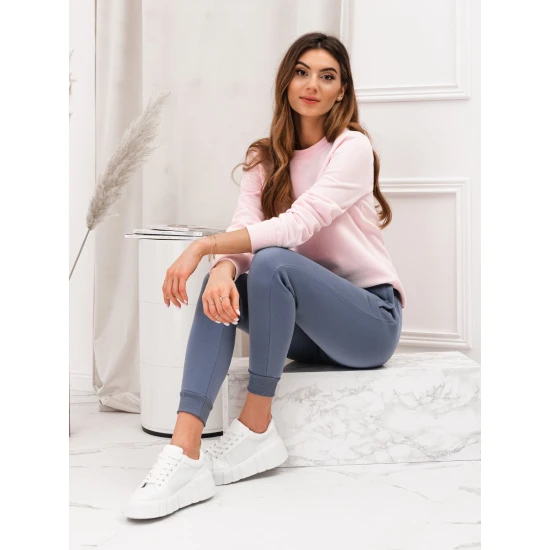 Moteriškos mėlynos spalvos laisvalaikio kelnės Lilit PLR070