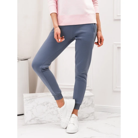 Moteriškos mėlynos spalvos laisvalaikio kelnės Lilit PLR070