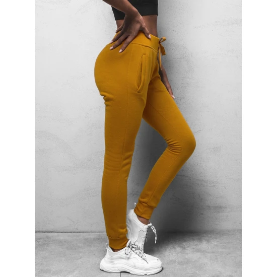 Moteriškos karamelinės laisvalaikio kelnės Flor JS/CK01