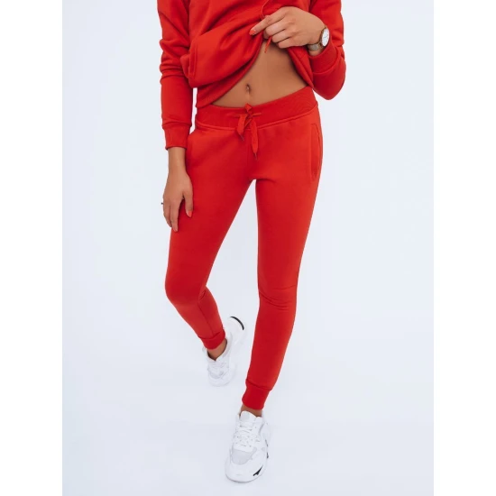 Moteriškos raudonos laisvalaikio kelnės Flor JS/CK01