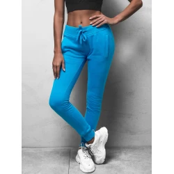 Moteriškos žydros laisvalaikio kelnės Flor