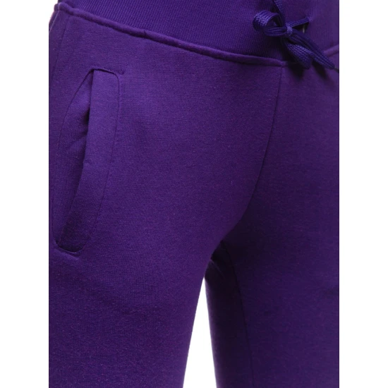 Moteriškos violetinės laisvalaikio kelnės Flor JS/CK01