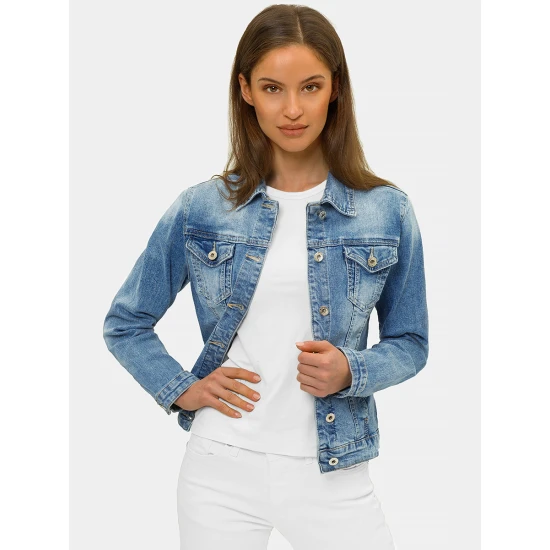 Džinsinė plona moteriška striukė Kelly O/WL2133