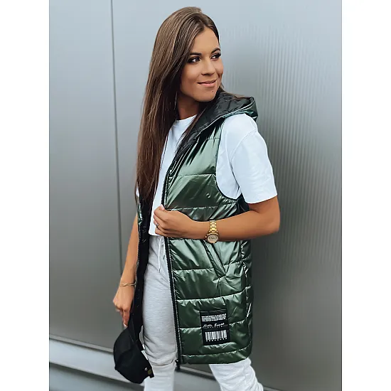 Sale Womens dark green waistcoat Umer TY2962