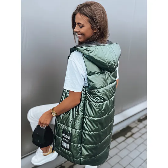 Sale Womens dark green waistcoat Umer TY2962