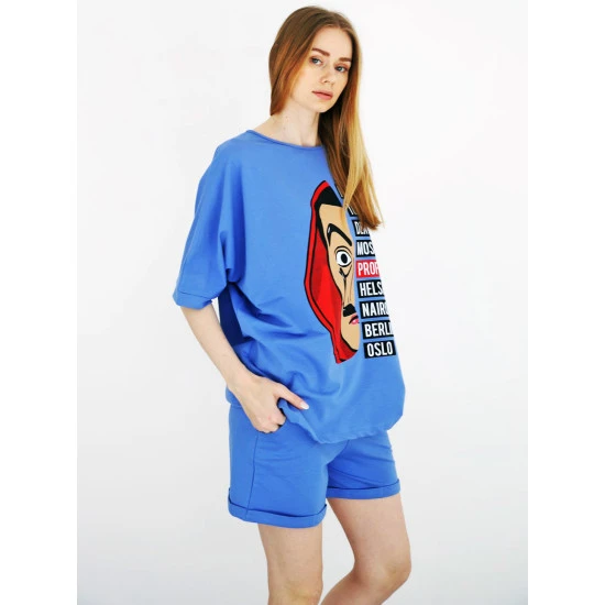 Mėlynas moteriškas komplektas Vendetta PK1121 Premium