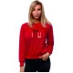 Moteriškas raudonas džemperis Love