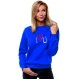 Moteriškas ryškiai mėlynas džemperis Love