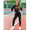 Женский чёрный спортивный комплект Литва