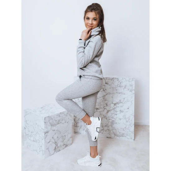 Šviesiai pilkas moteriškas komplektas su gobtuvu Komet Sportinis14