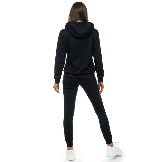 Plonas juodos spalvos moteriškas komplektas su gobtuvu Lėja 57