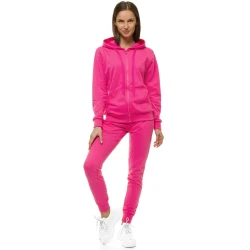 Plonas rožinės spalvos moteriškas komplektas su gobtuvu Lėja