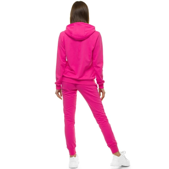 Plonas rožinės spalvos moteriškas komplektas su gobtuvu Lėja 56