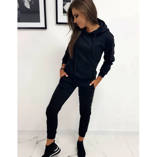 Moteriškas juodas sportinis kostiumas Super 33 - AY0129