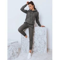 Tamsiai pilkas moteriškas komplektas su gobtuvu Komet