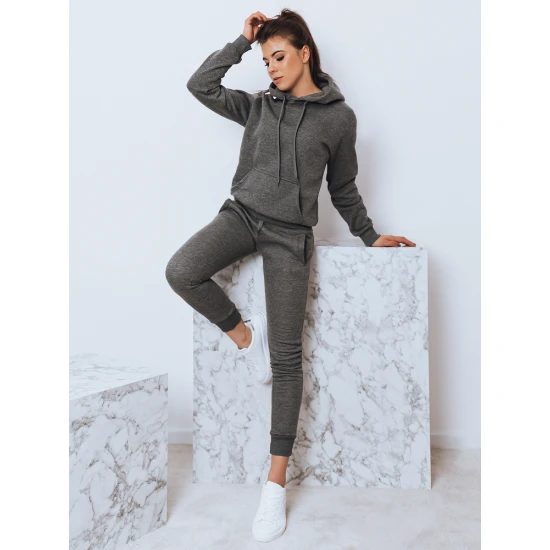 Tamsiai pilkas moteriškas komplektas su gobtuvu Komet Sportinis14