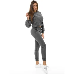 Tamsiai pilkas moteriškas sportinis komplektas Kotri
