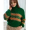 Akcija Žalios spalvos moteriškas megztinis Laloni