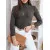Dark gray sweater with a high neck Silver