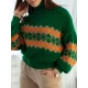 Akcija Žalios spalvos moteriškas megztinis Laloni MY1373