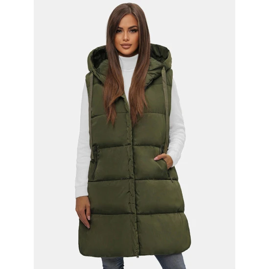 Ilga žalios spalvos moteriška liemenė Potom O/81266