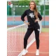 Moteriškas juodas sportinis komplektas Vytis